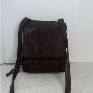 Vintage Fossil unisex Leather Bag